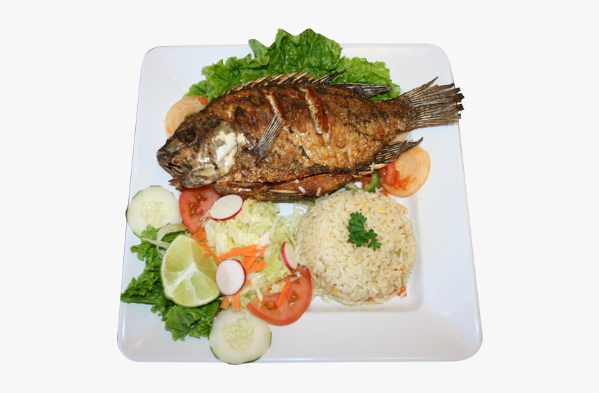 Mojarra Frita Con Ensalada, HD Png Download, Free Download