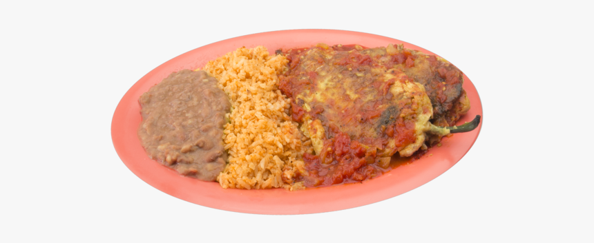 Chile Relleno Con Arroz Y Frijoles, HD Png Download, Free Download