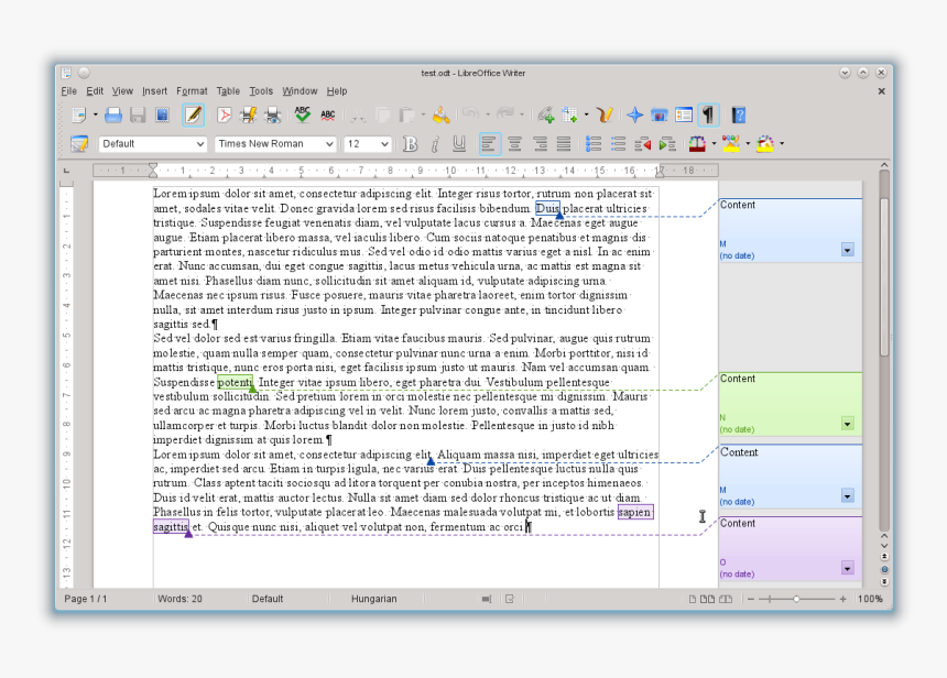 Libreoffice Writer Nice Pic Of Ui - Openoffice, HD Png Download, Free Download