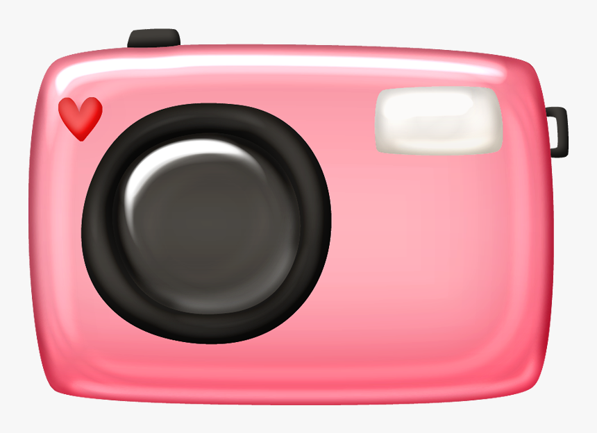 Cute Pink Camera Clipart, HD Png Download, Free Download