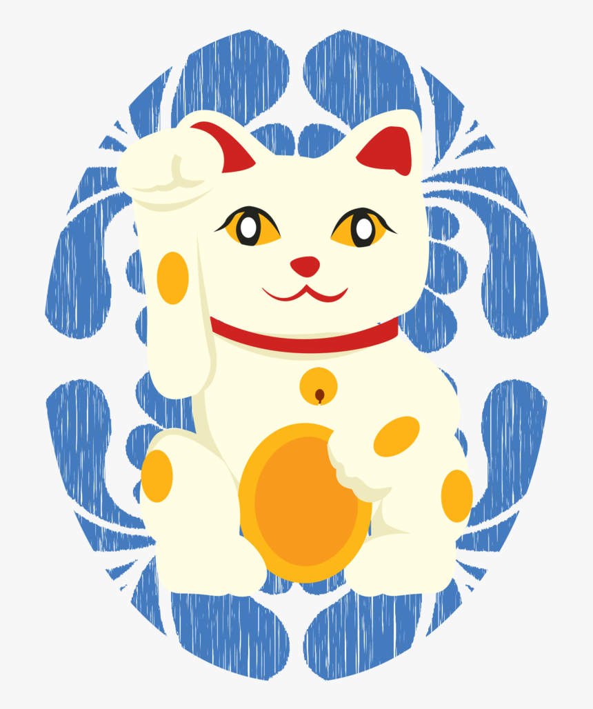 Japanese Lucky Cat Illustration, HD Png Download, Free Download