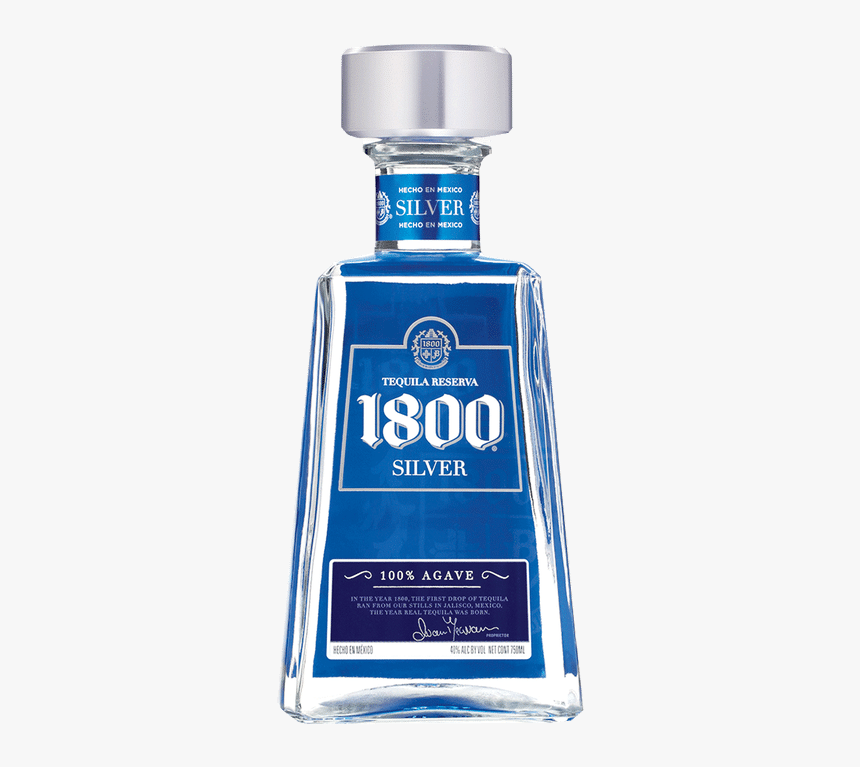 1800 Silver Tequila - 1800 Tequila, HD Png Download, Free Download