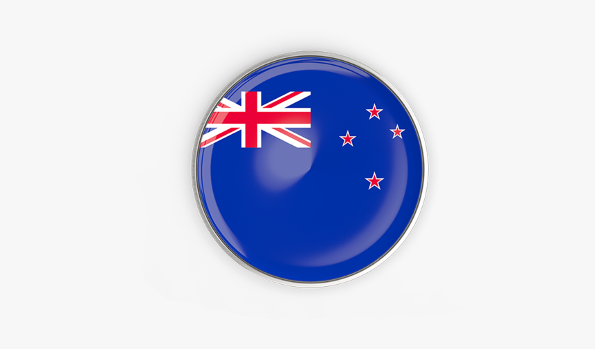 Round Button With Metal Frame - Australia Round Flag, HD Png Download, Free Download