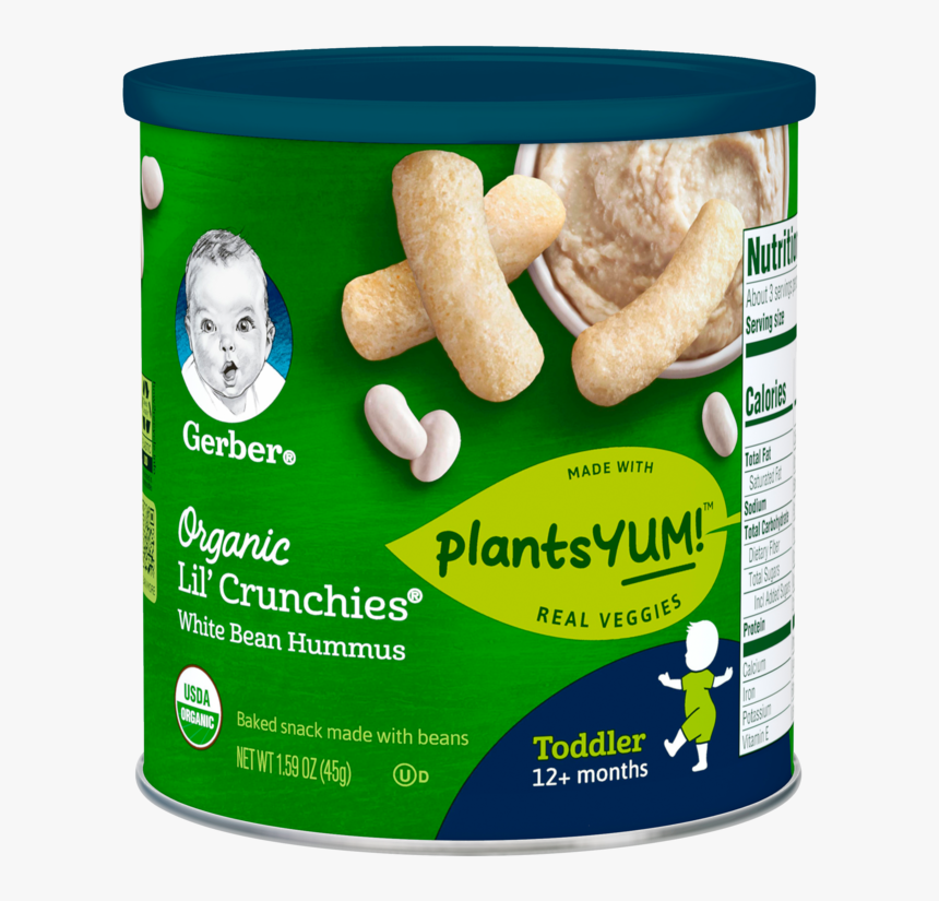 White Bean Hummus - Gerber Organic Lil Crunchies, HD Png Download, Free Download