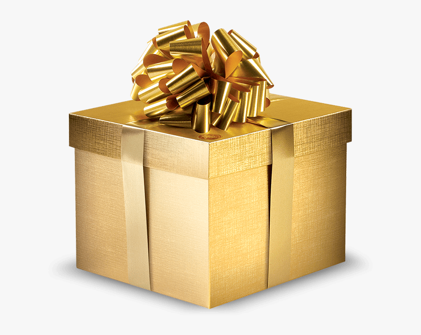 Thumb Image - Gold Gift Box Png, Transparent Png, Free Download