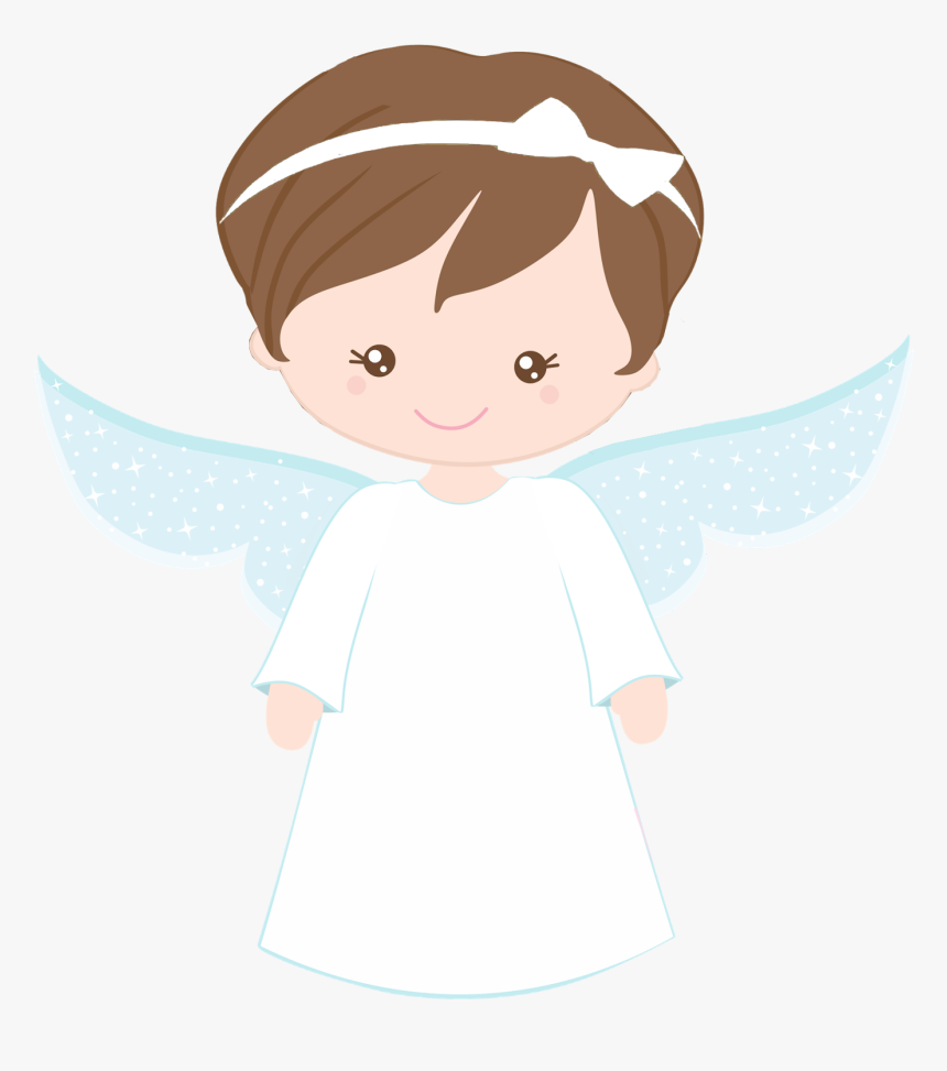 Clip Art Menina Cabelo Curto Decora - Anjo Menina, HD Png Download, Free Download