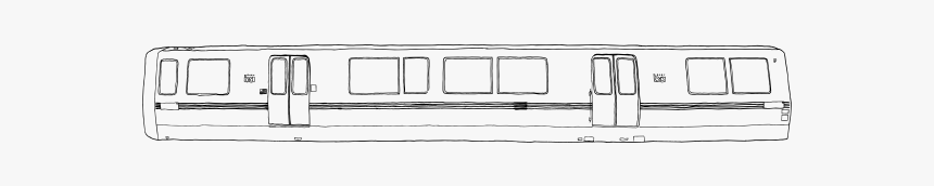 Bart Train Profile Vector Clip Art - Passenger Car, HD Png Download, Free Download