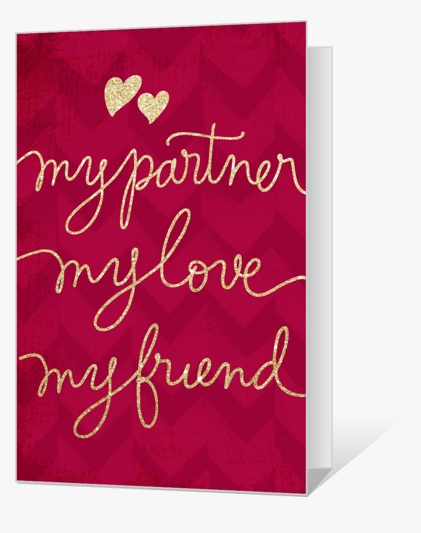 Partner, Love, And Friend - Christmas Card, HD Png Download, Free Download