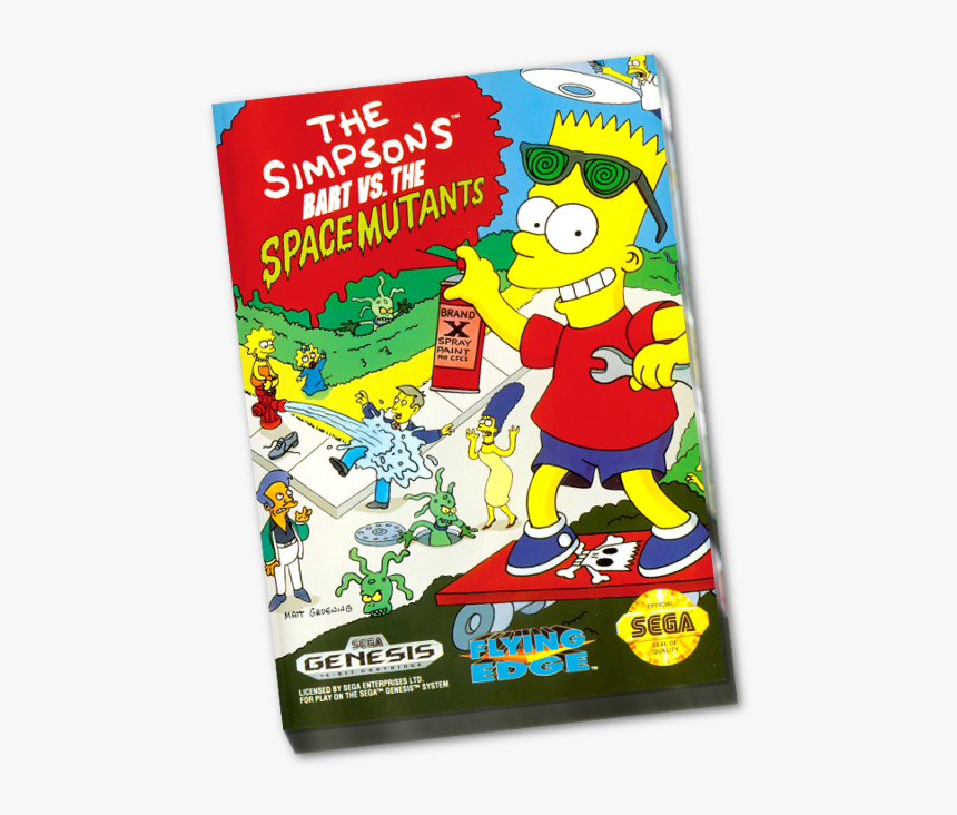 Simpsons Bart Vs The Space Mutants Sms, HD Png Download, Free Download