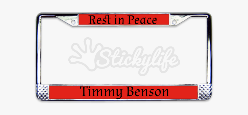 Rip Chrome License Plate Frame - Sign, HD Png Download, Free Download