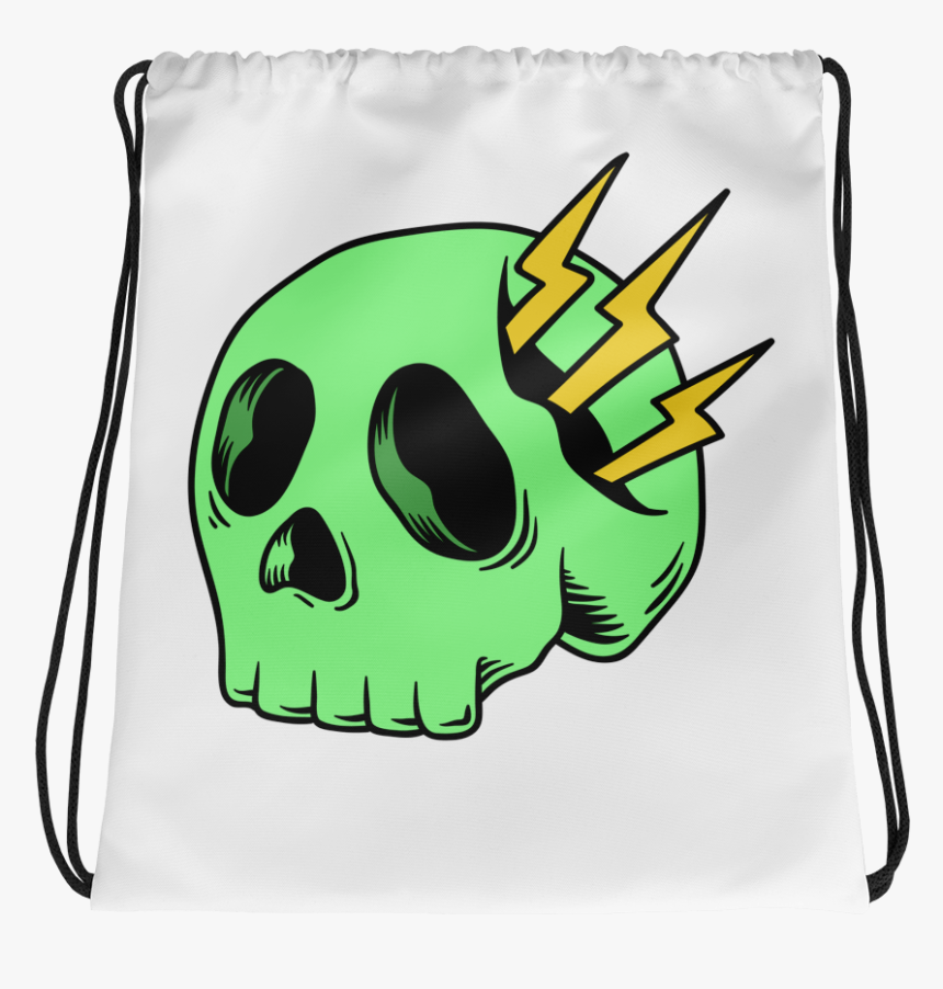 Transparent Green Skull Png - Drawing, Png Download, Free Download
