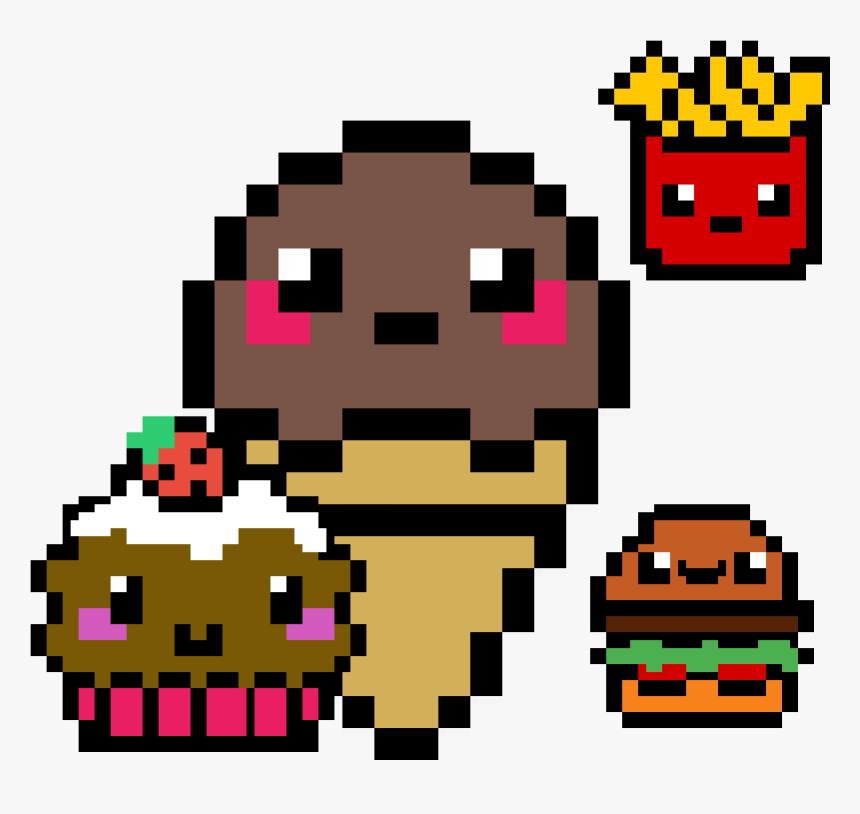 Yummy In My Tummy - Pixel Art Easy Ice Cream, HD Png Download, Free Download
