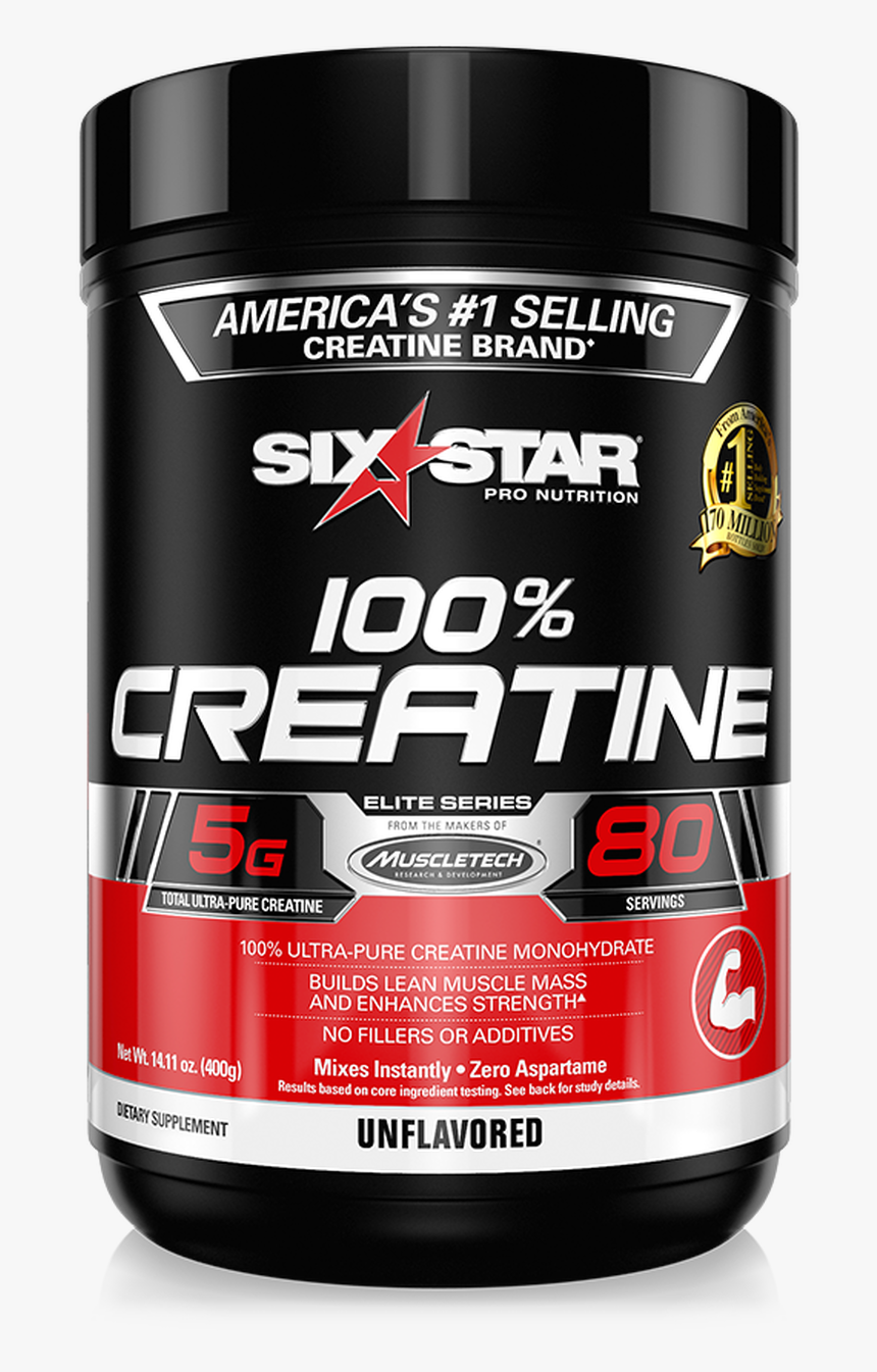 100% Creatine - Creatine 6 Star, HD Png Download, Free Download