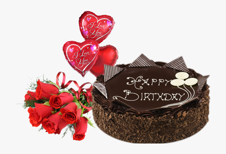 Yummy Chocolate Cake Combo In Sharjah - Happy Birthday And Chocolate Cake, HD Png Download, Free Download
