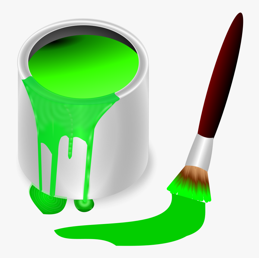 Free Clipart Color Bucket Green Frankes Rh 1001freedownloads - Green Paint Clipart, HD Png Download, Free Download
