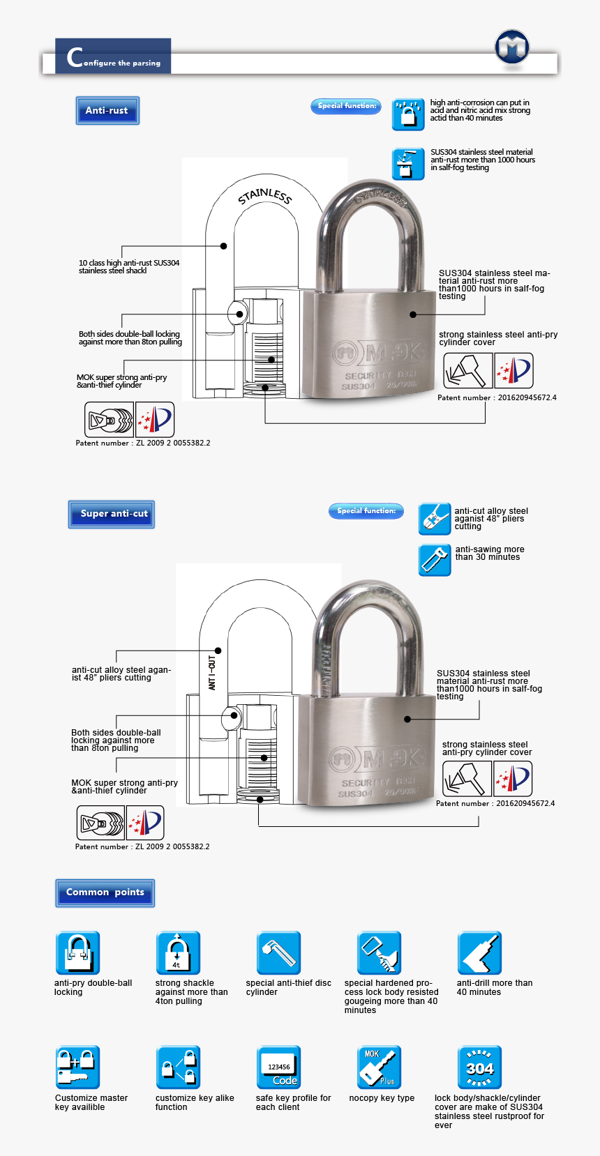 Mok 30mm Cerradura Impermeable Candados Llave Candado - Security, HD Png Download, Free Download