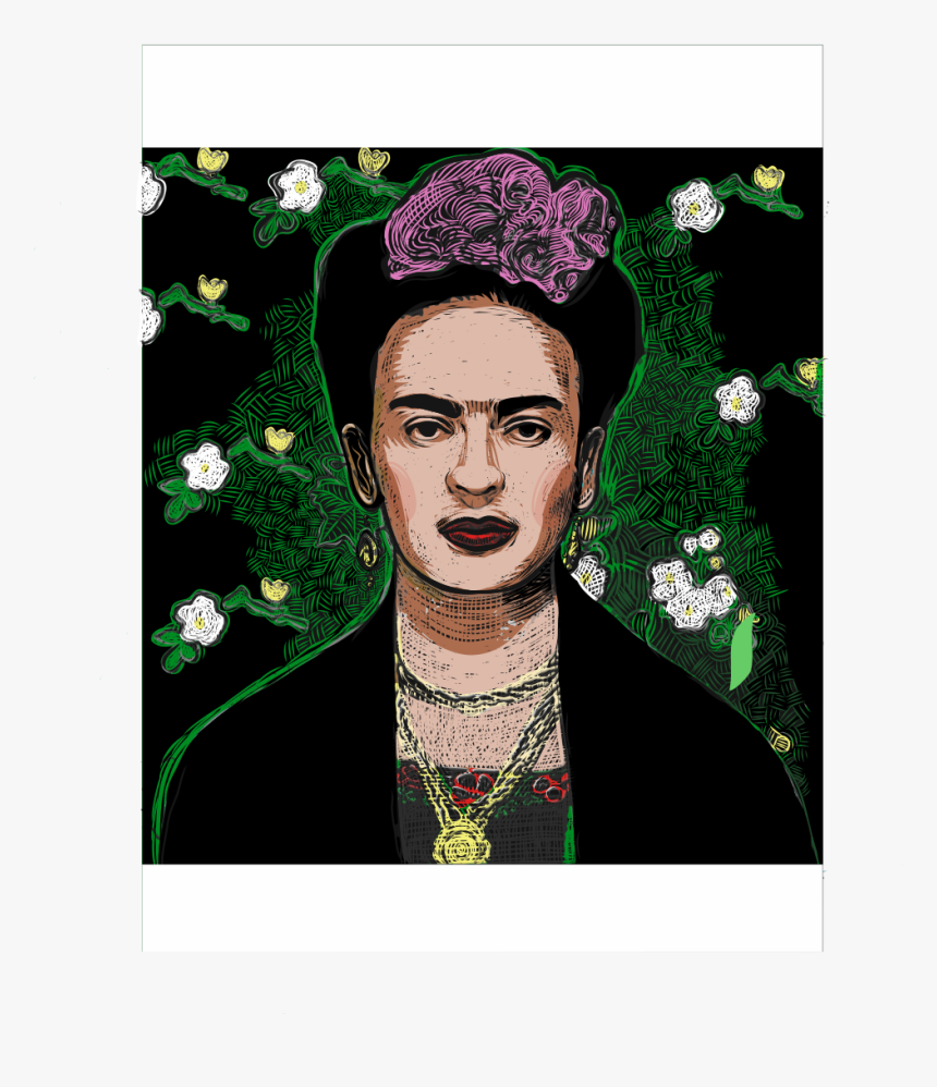 Transparent Man Crying Png - Self Portrait Frida Flower Crown, Png Download, Free Download