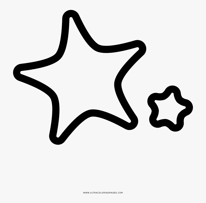 Dibujo De Estrella De Mar Para Colorear - Estrellas Dibujos Para Colorear, HD Png Download, Free Download