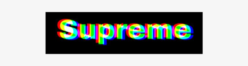#supreme #supremelogo #supremestickerremix #glitch - Colorfulness, HD Png Download, Free Download
