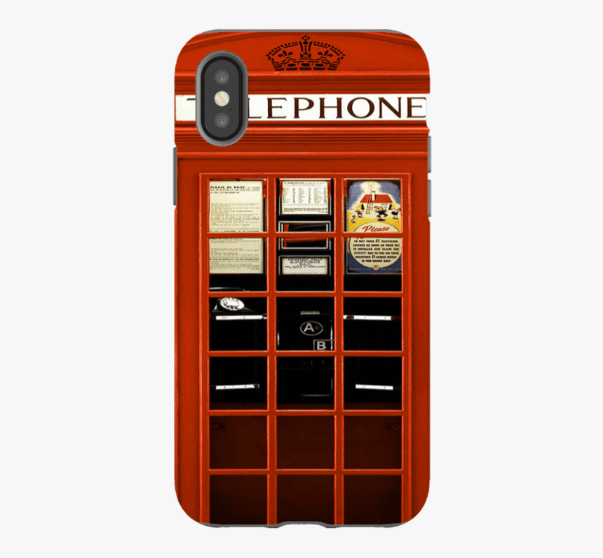 British Red Telephone Box - Red Phone Box Phone Case, HD Png Download, Free Download