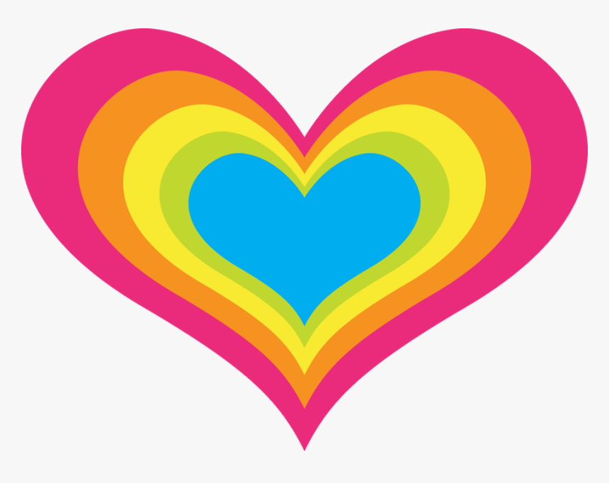 Hearts ‿✿⁀♡♥♡❤ Rainbow Clipart, Clean Heart, I Love - Rainbow Love Heart, HD Png Download, Free Download