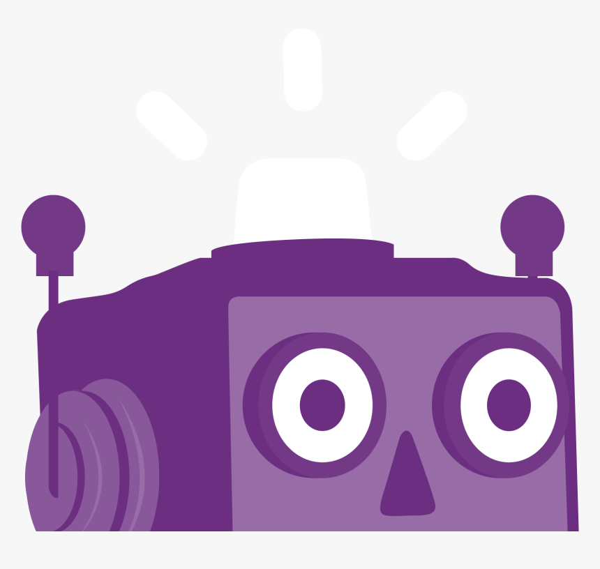 Purple Design Png - Purple Robot, Transparent Png, Free Download