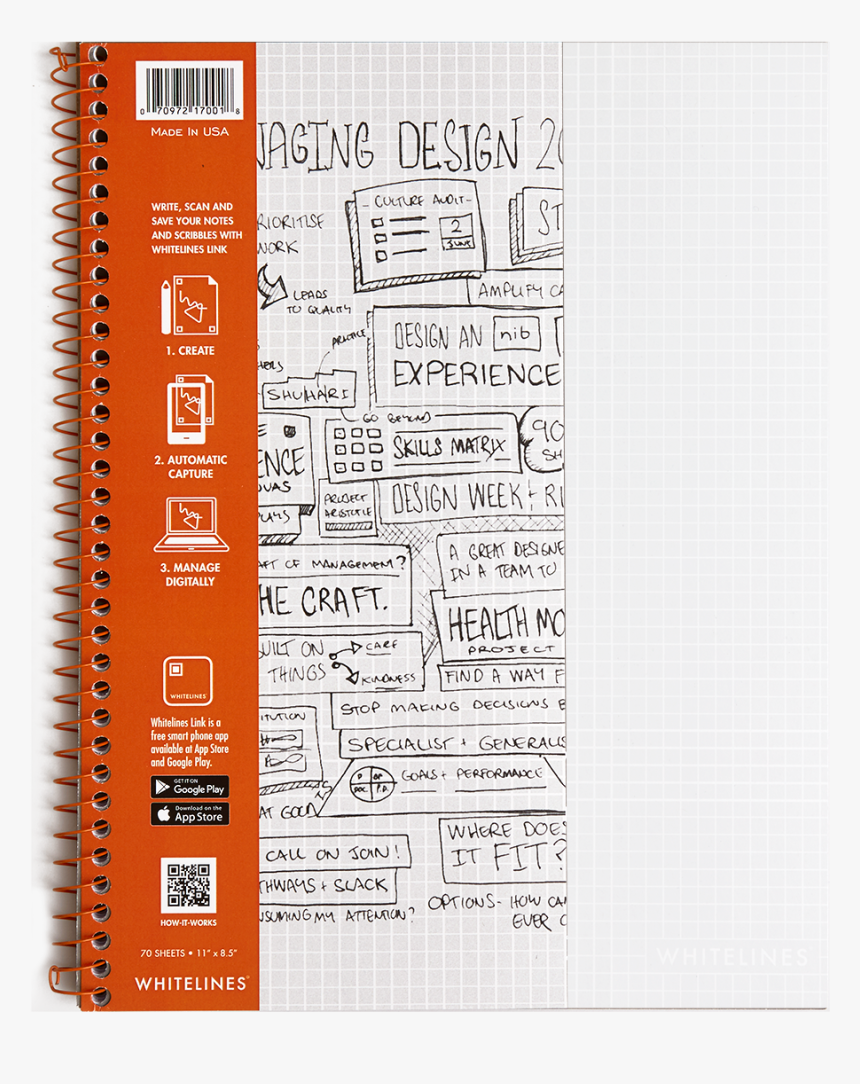 Whitelines Graph Notebook, HD Png Download, Free Download