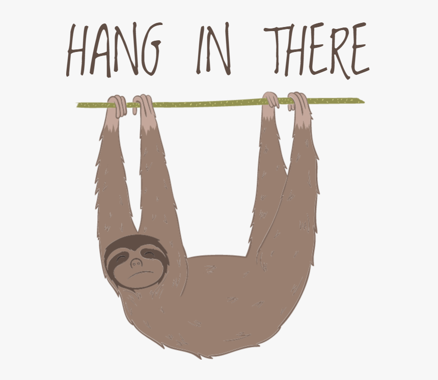 Hang In There Png - Love You Slow Much Sloth, Transparent Png, Free Download