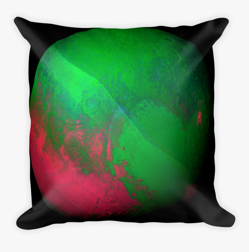 False Color Christmas Plute Printfile Front Black Background - Pillow, HD Png Download, Free Download