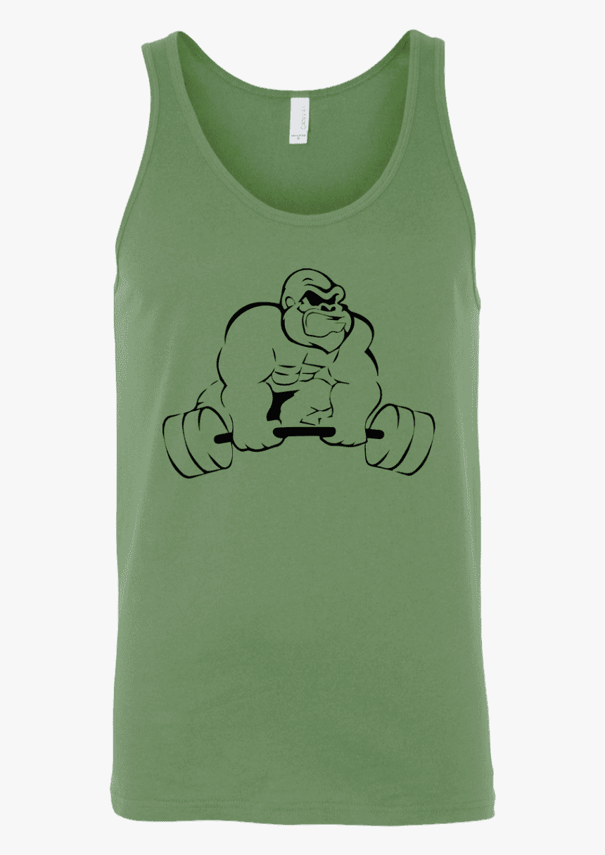 T Shirts Leaf Green / X Small Gorilla Strength Tank - T-shirt, HD Png Download, Free Download