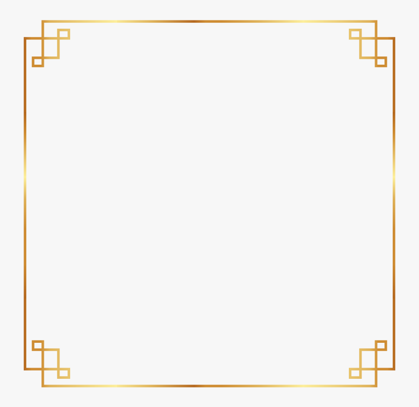 #frame #border #gold #chinese #asian #ftestickers - Gold Chinese Border Png, Transparent Png, Free Download