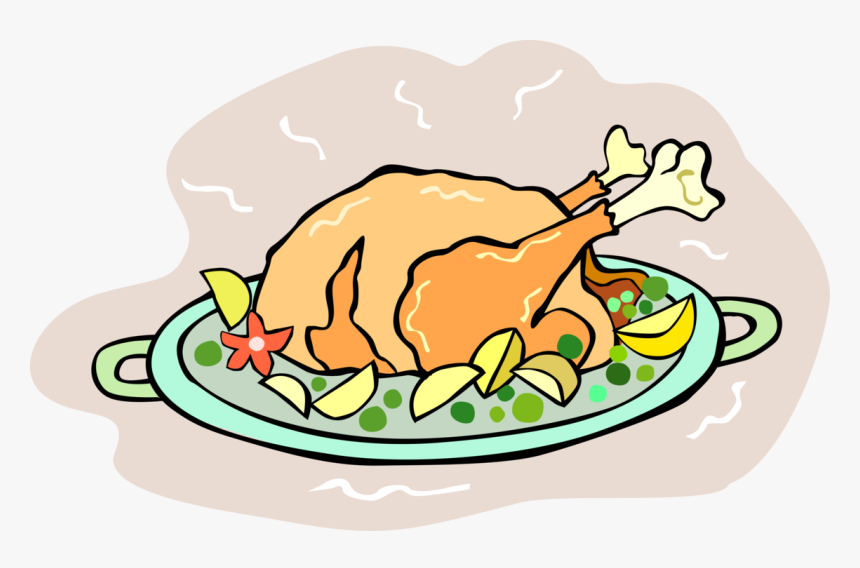Vector Illustration Of Roast Poultry Turkey Traditional - Vector Graphics, HD Png Download, Free Download