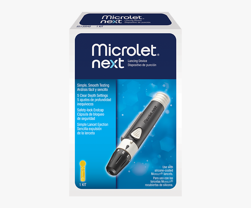 Microlet Next Lancing Device, HD Png Download - kindpng.