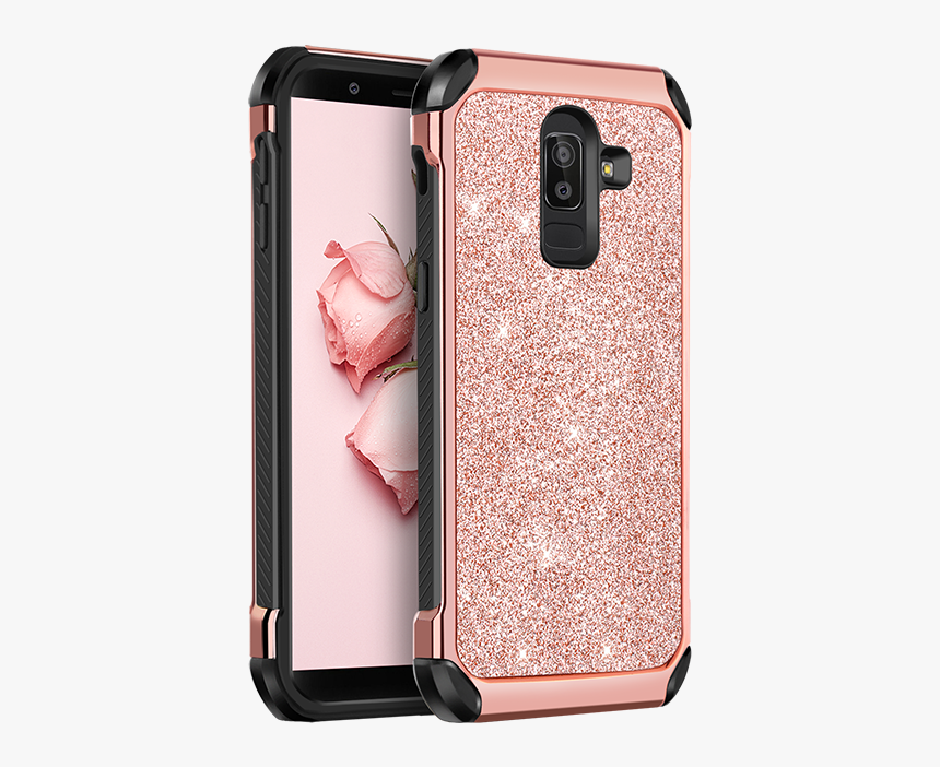 2018 The Newest Design Rose Gold Glitter Phone Case - Fundas Para El Samsung J8, HD Png Download, Free Download