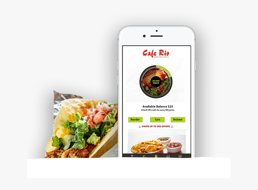 Rio Rewards App Beside Taco - Belgian Waffle, HD Png Download, Free Download