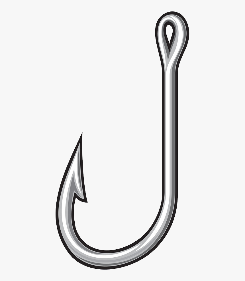 Fish Hook Png - Transparent Background Fishing Hook Clipart, Png Download, Free Download