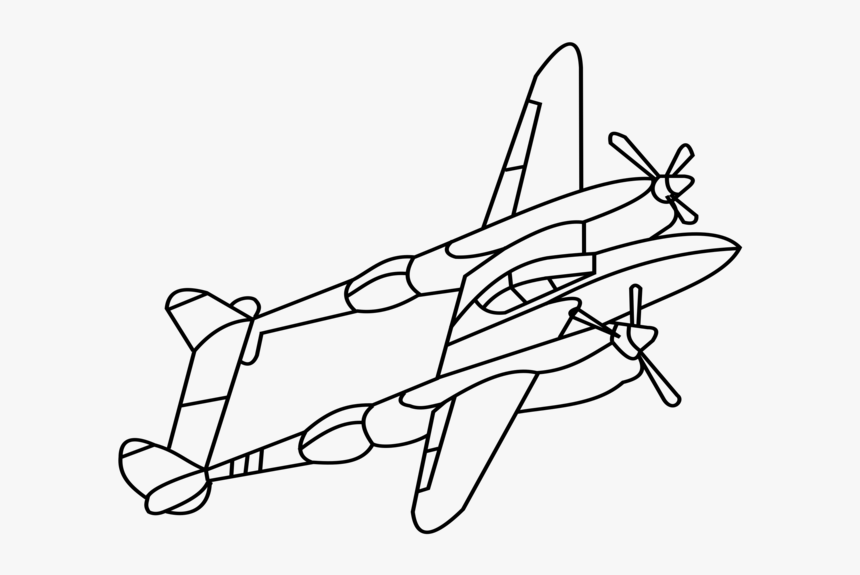 Airplane Fighter Aircraft Drawing Computer Icons Free, HD Png Download, Free Download