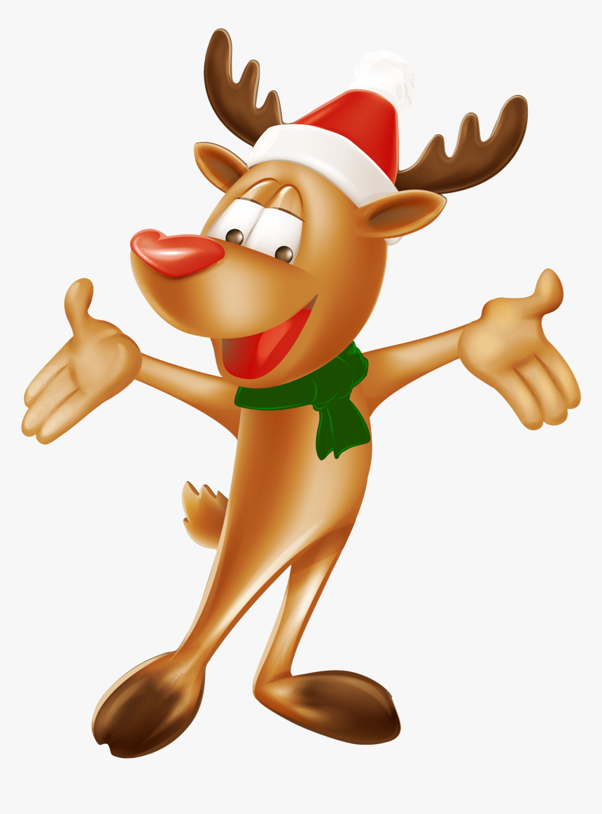 Transparent Clipart Noel - Transparent Background Christmas Deer Png, Png Download, Free Download