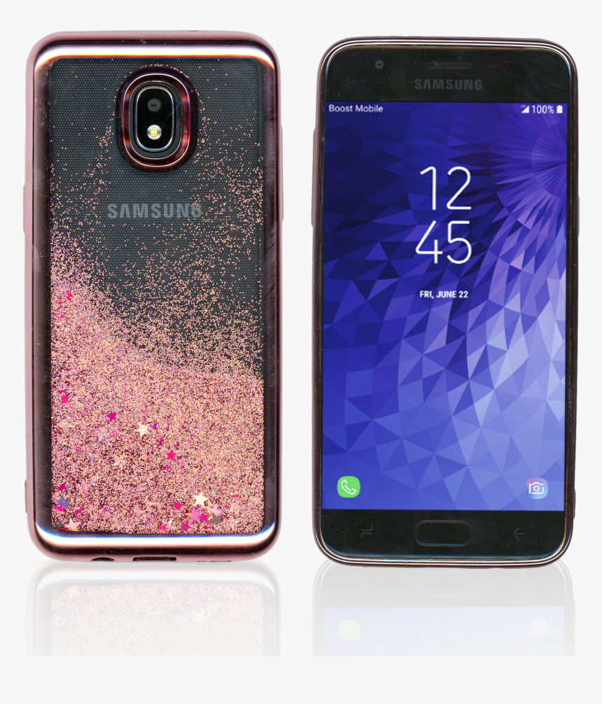 Samsung Galaxy J3 Mm Electroplated Water Glitter Case, HD Png Download, Free Download