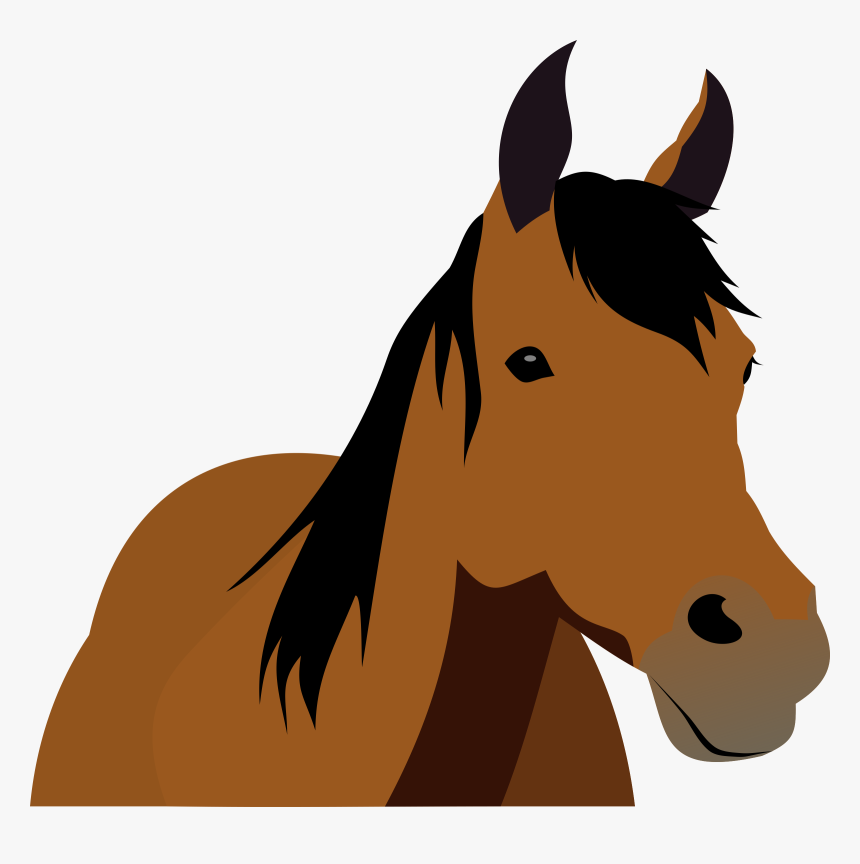 Transparent Cartoon Horse Png - Cartoon Horse Front View, Png Download, Free Download