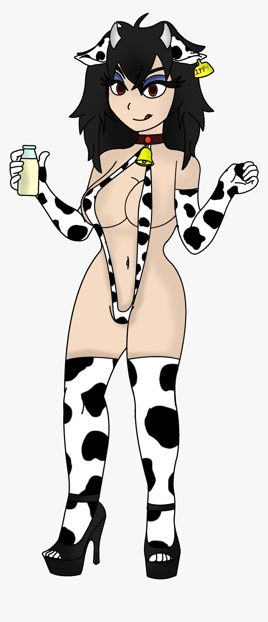 Helley Cow Bikini - Cartoon, HD Png Download, Free Download