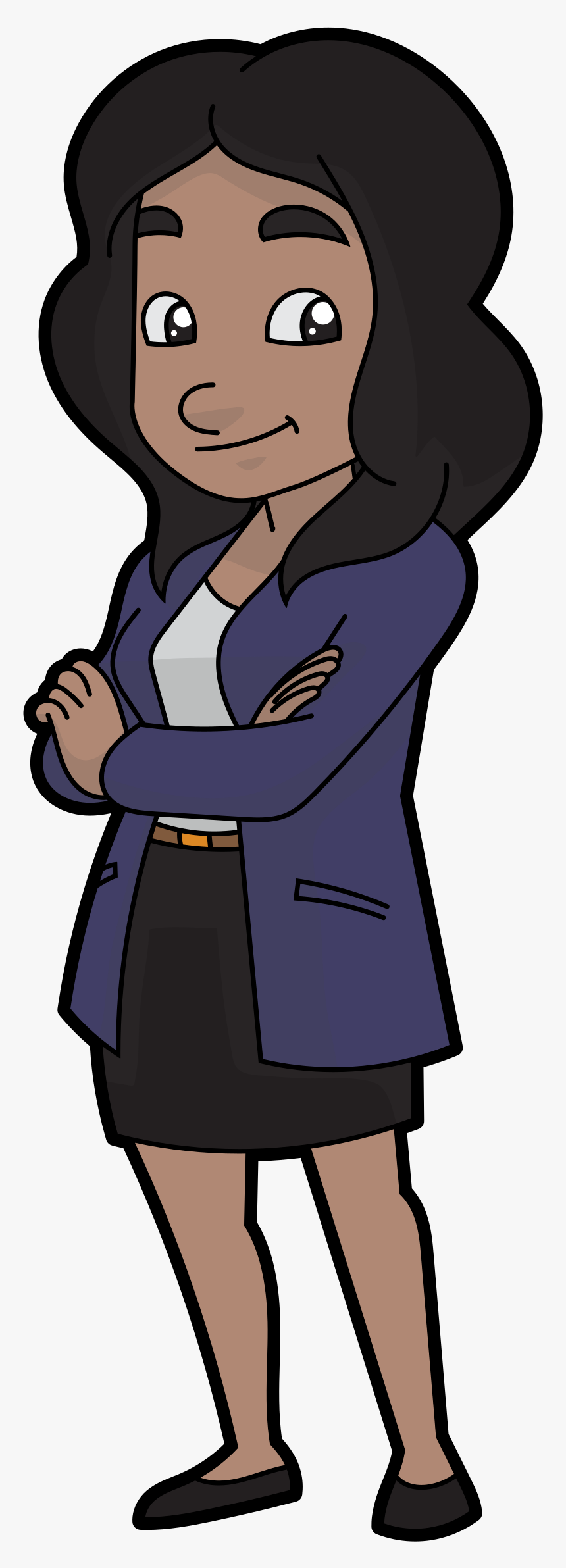 African Clipart Businesswoman - Cartoon Of A Businesswoman, HD Png Download, Free Download