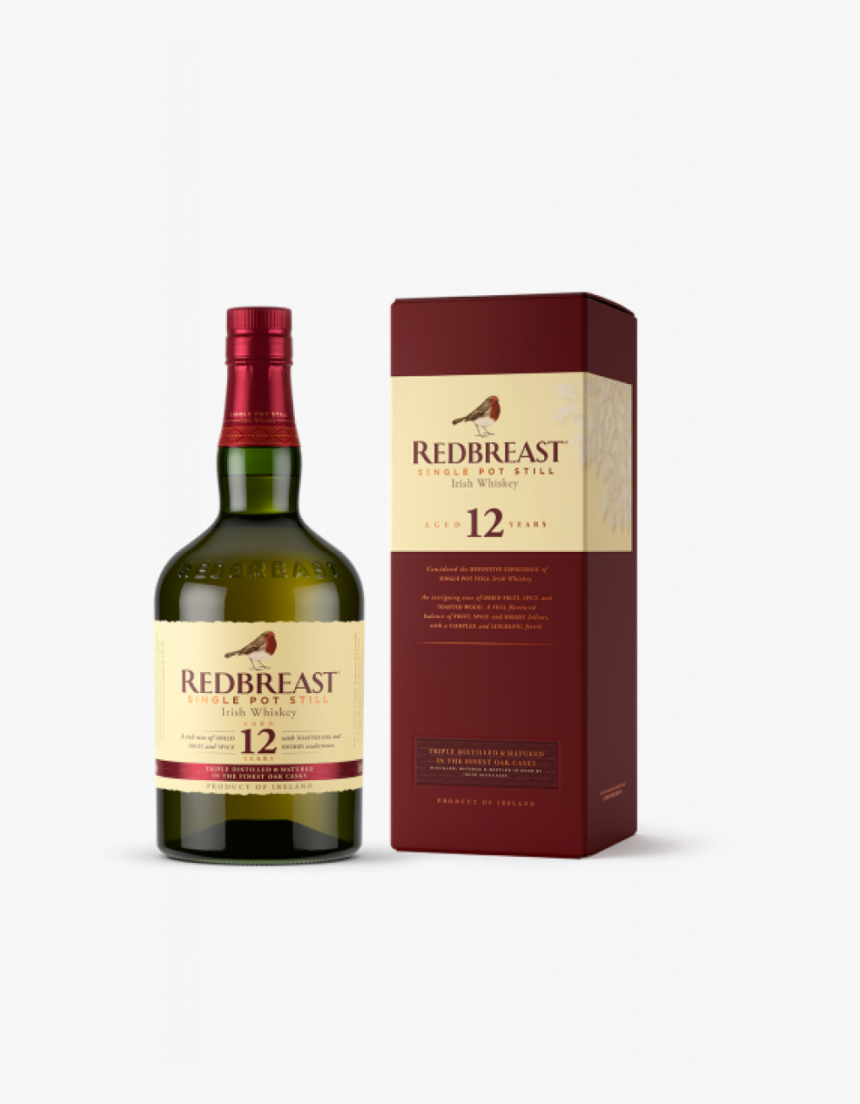 Redbreast 12 New Label , Transparent Cartoons - Redbreast Whiskey, HD Png Download, Free Download