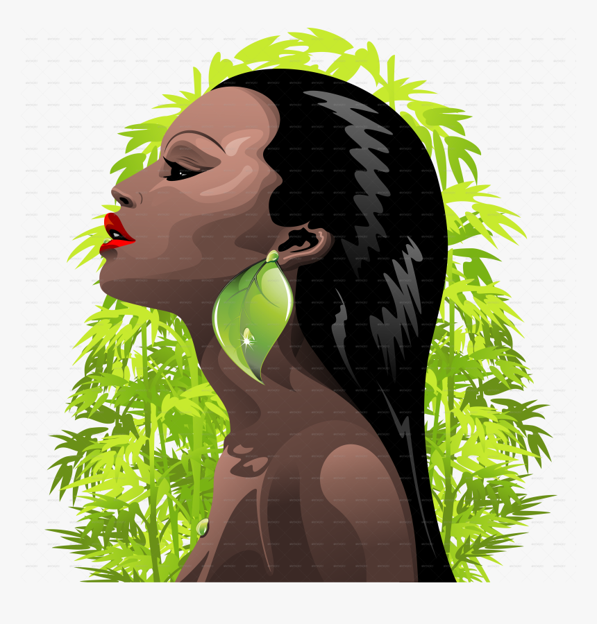 Illustrations Of Beautiful Black Women, HD Png Download, Free Download