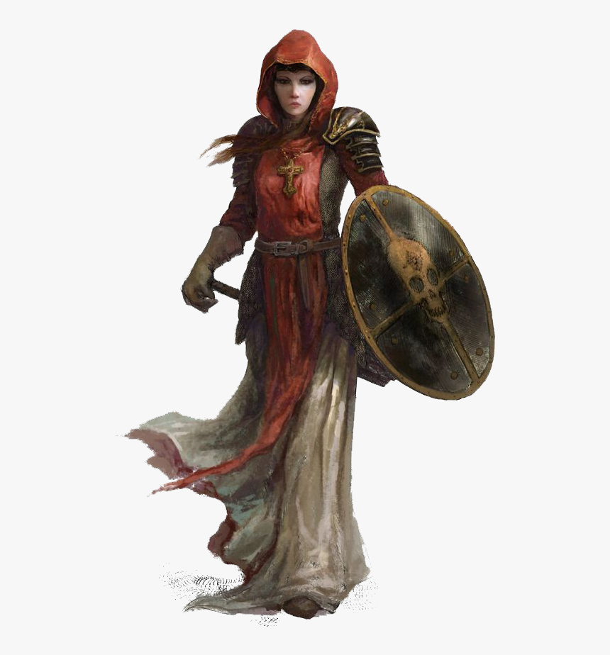 Download Fantasy Women Warrior File Hq Png Image - Human Female Cleric D&d, Transparent Png, Free Download