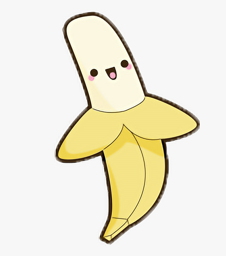 #banana #bananas #platano #platanos #kawaii #fruit - Banana Kawaii Png, Transparent Png, Free Download