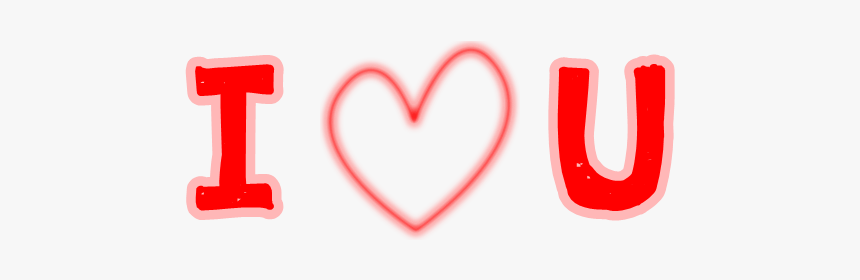 I Love You Simple Png - Heart, Transparent Png, Free Download