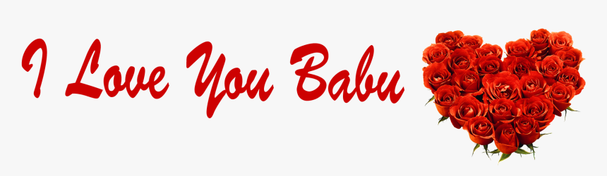 I Love You Babu Rose Png - Rose Love You Jaan, Transparent Png, Free Download