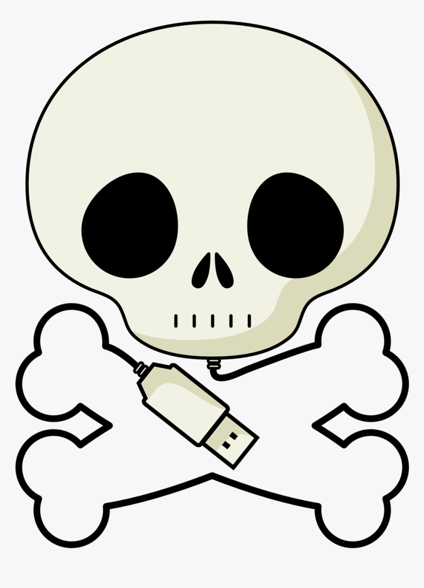 Logo Skull Hyf - Cartoon Death Signs, HD Png Download, Free Download