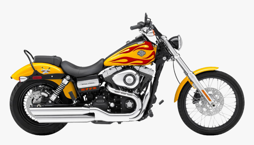 Moto Png Image, Motorcycle Png Picture Download - Harley Davidson Wide Glide Yellow, Transparent Png, Free Download